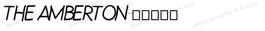 THE AMBERTON字体转换